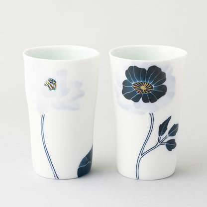 ブルーメ	ロンググラスM ペアセット(ハス&アネモネ)