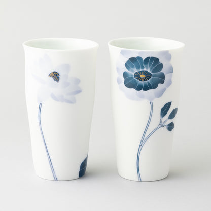 ブルーメ ロンググラスLペアセット(ハス&アネモネ)