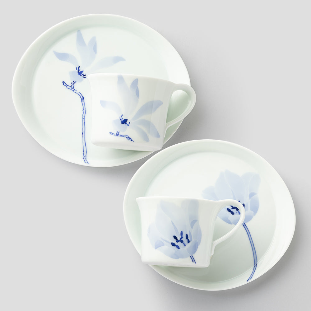 カップ＆ソーサーMペアセット(こぶし&チューリップ)