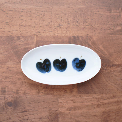 りんご /  楕円小皿