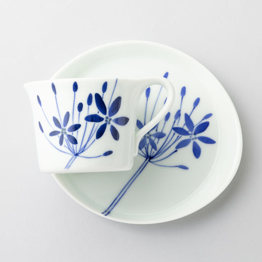 ブルーメマグSカップ＆ソーサーセット(アガパンサス)