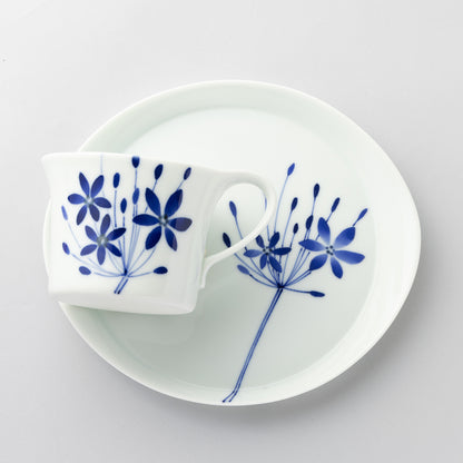 ブルーメマグMカップ＆ソーサーセット(アガパンサス)